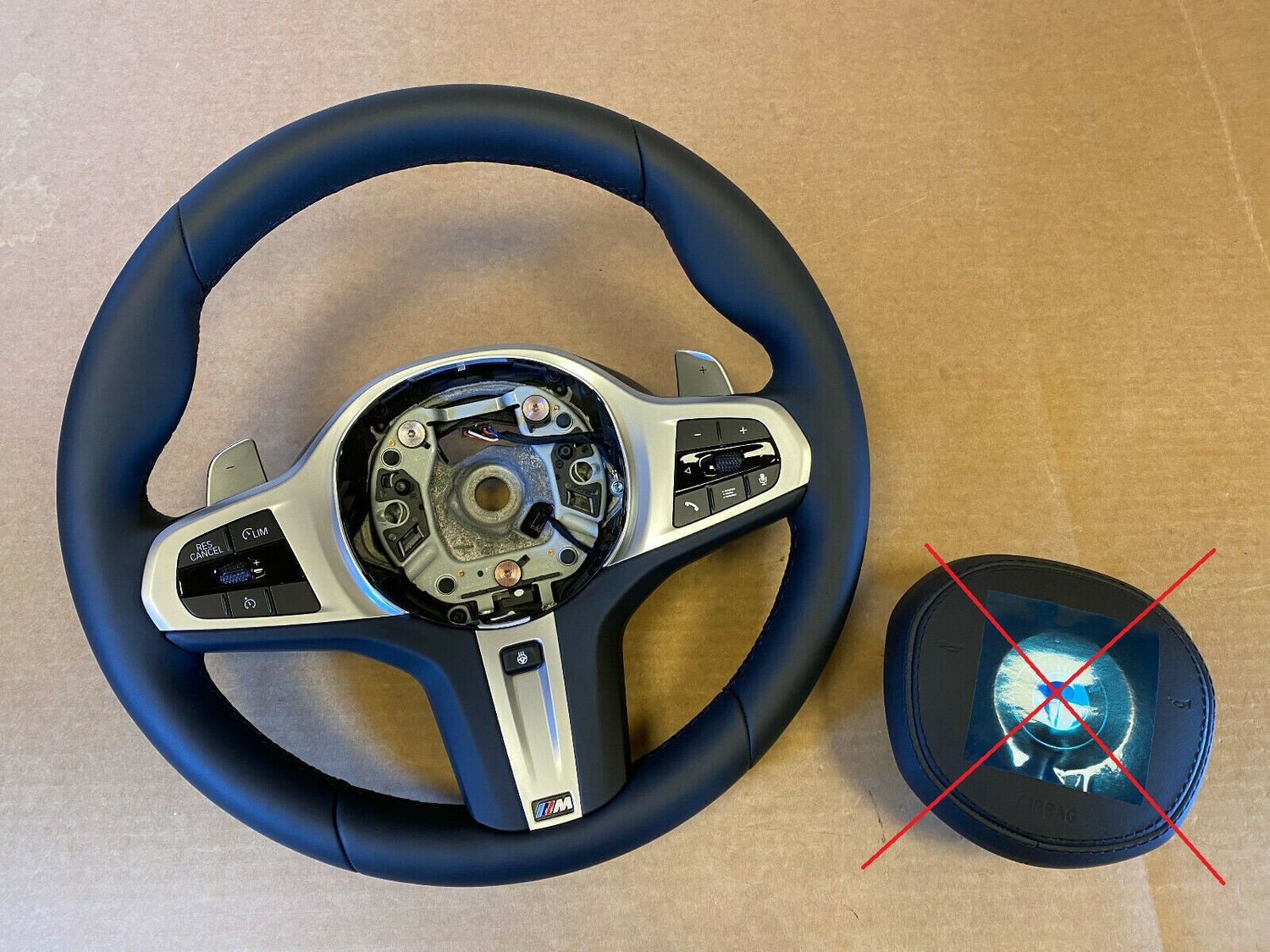 BMW 5 6 X3 X4 G30 G31 G38 G32 G01 G02 LCI M Steering Wheel Paddles HEATING VIBRO