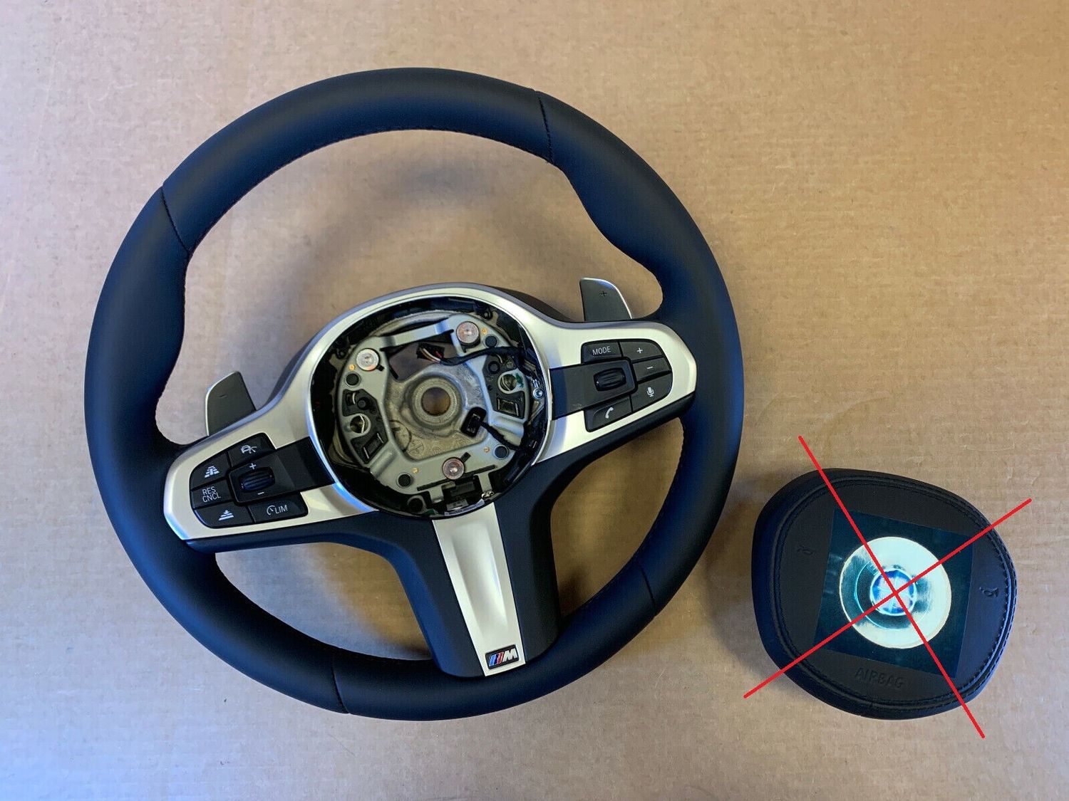 BMW 5 6 X3 X4 G30 G31 G38 G32 G01 G02 OEM EU M Steering Wheel Paddles VIBRO ACC