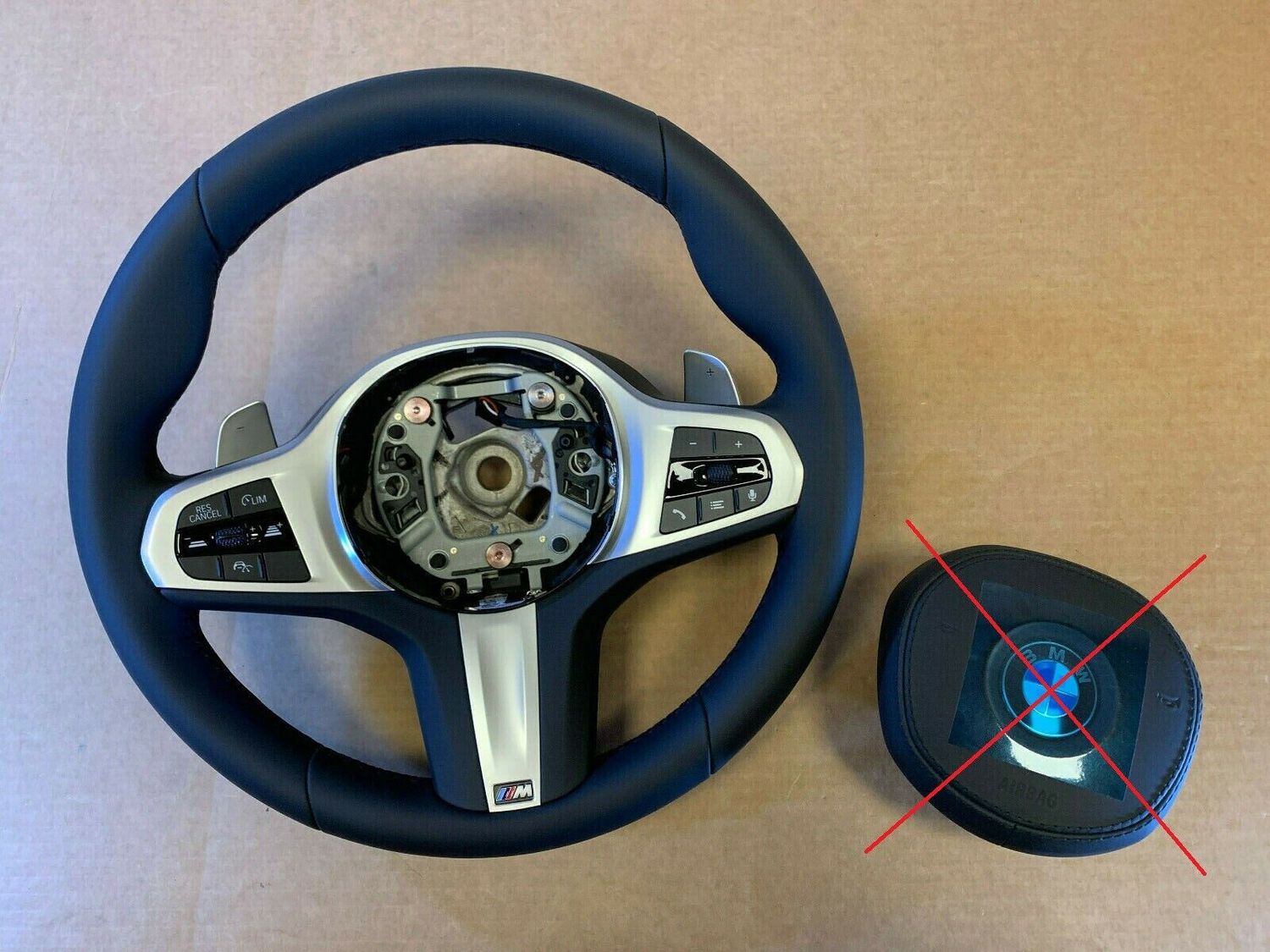 BMW 5 G30 G31 G38 6 G32 X3 G01 G08 X4 G02 OEM USA LCI M Sport Steering Wheel ACC