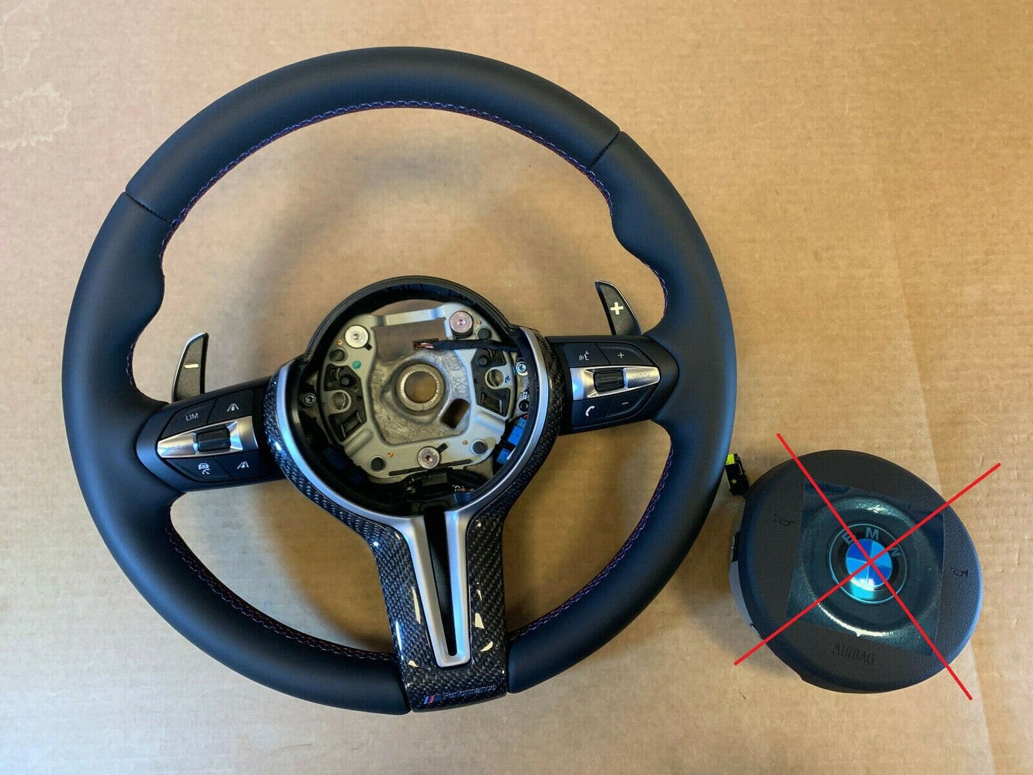 BMW F01 F02 F04 F06 F07 F10 F11 F12 F13 USA M Steering Wheel Paddles CARBON ACC