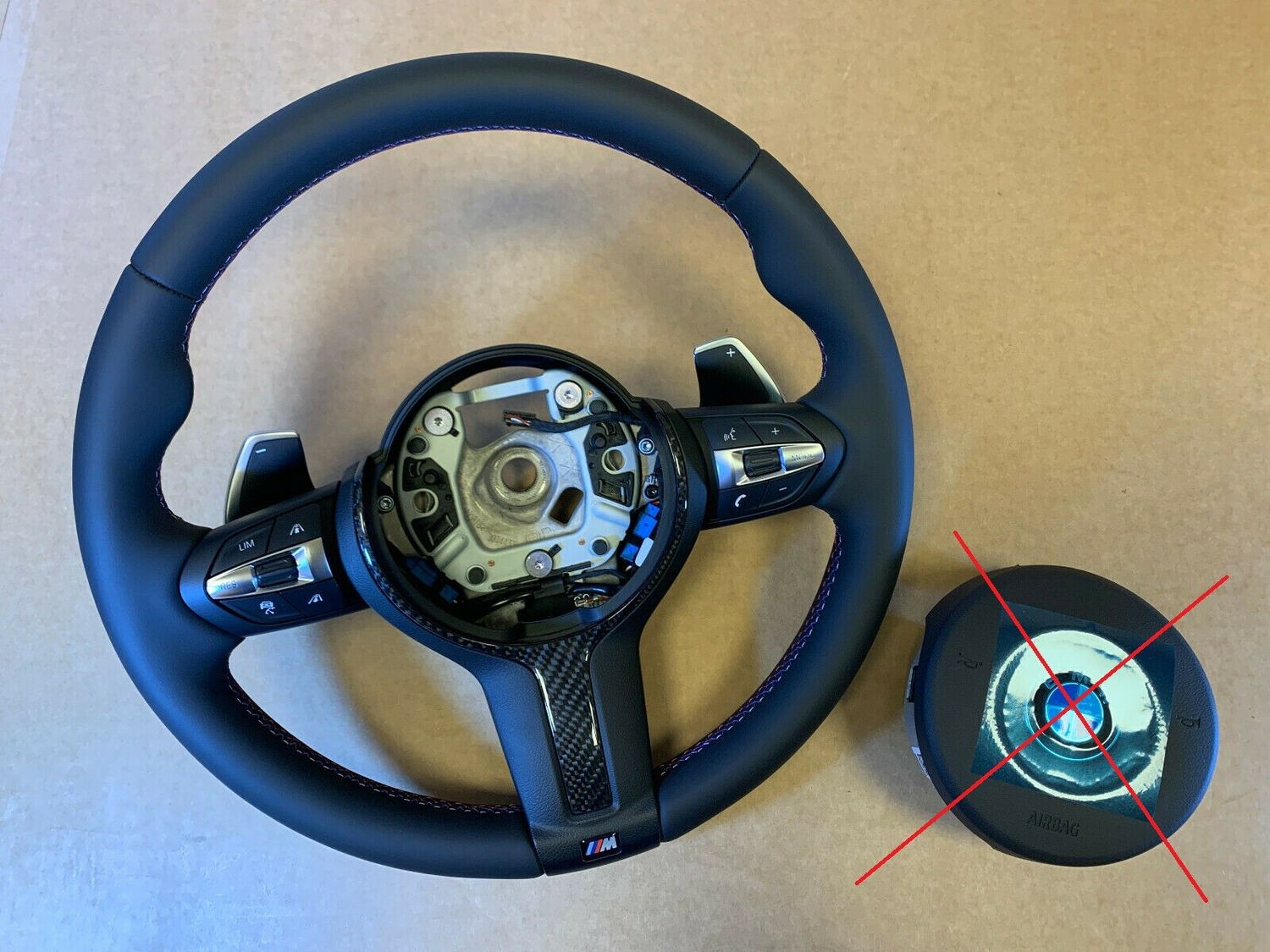 BMW F15 F16 F25 F26 F39 F45 F48 OEM USA M Steering Wheel PADDLE CARBON ACC