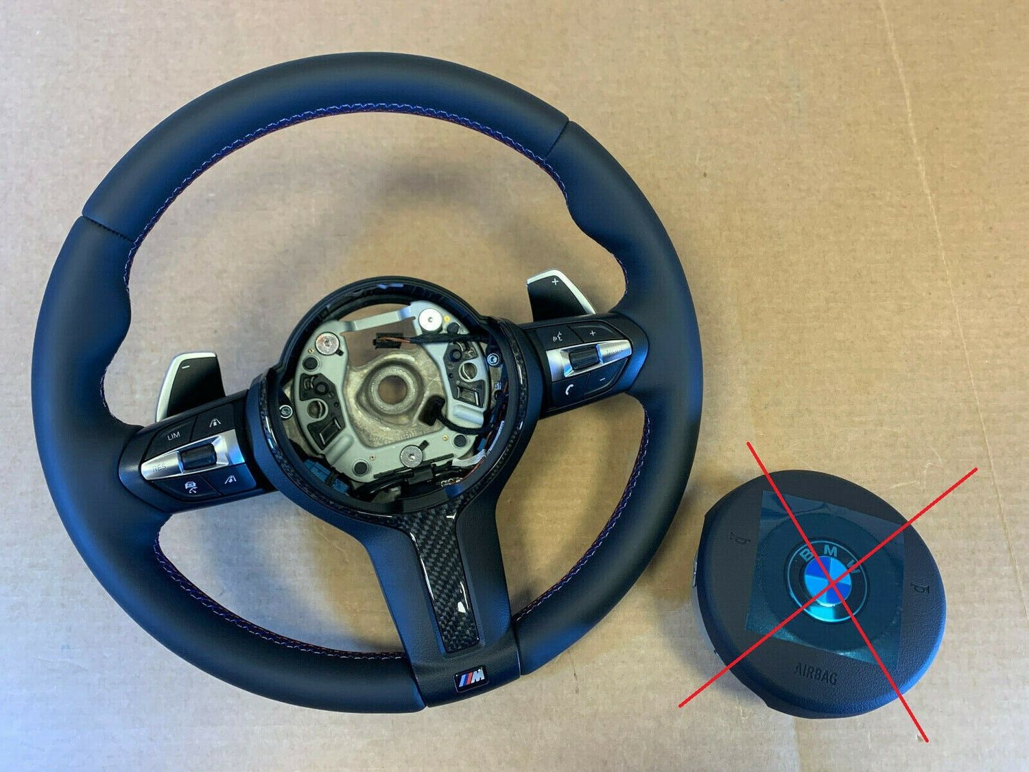 BMW F22 F30 F31 F32 F33 F34 F36 USA M Steering Wheel PADDLES HEATED ACC CARBO
