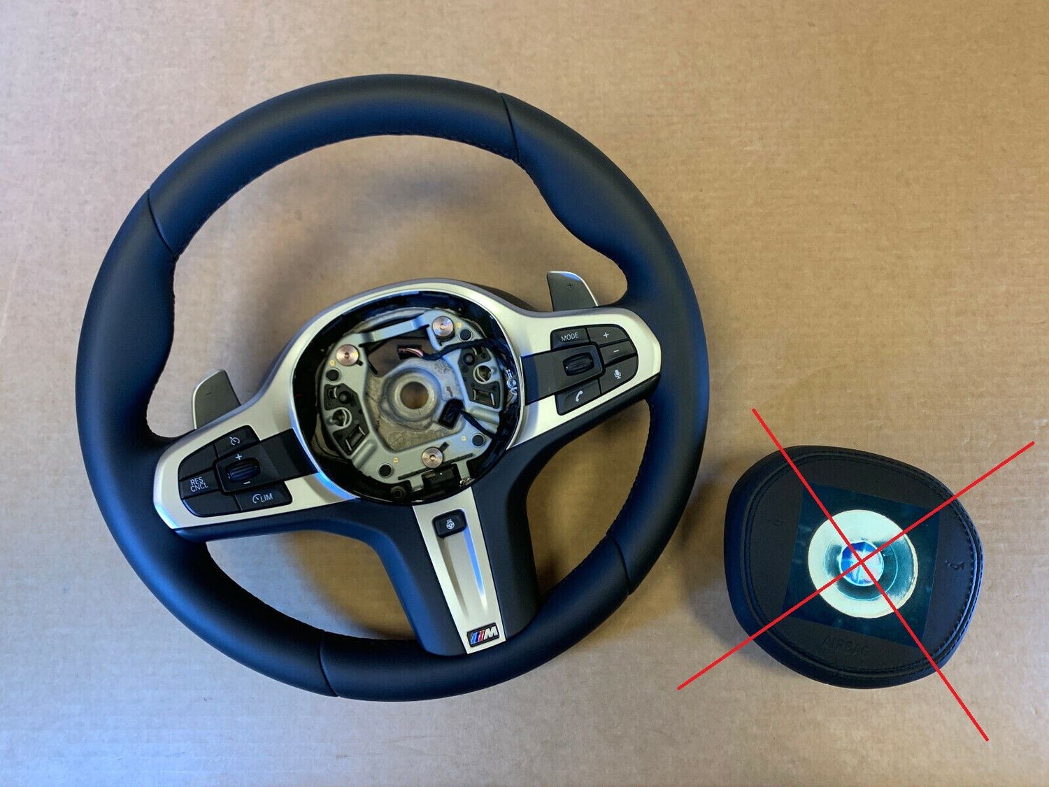 BMW 5 6 X3 X4 G30 G31 G38 G32 G01 G02 OEM EU M Steering Wheel Paddles HEATING