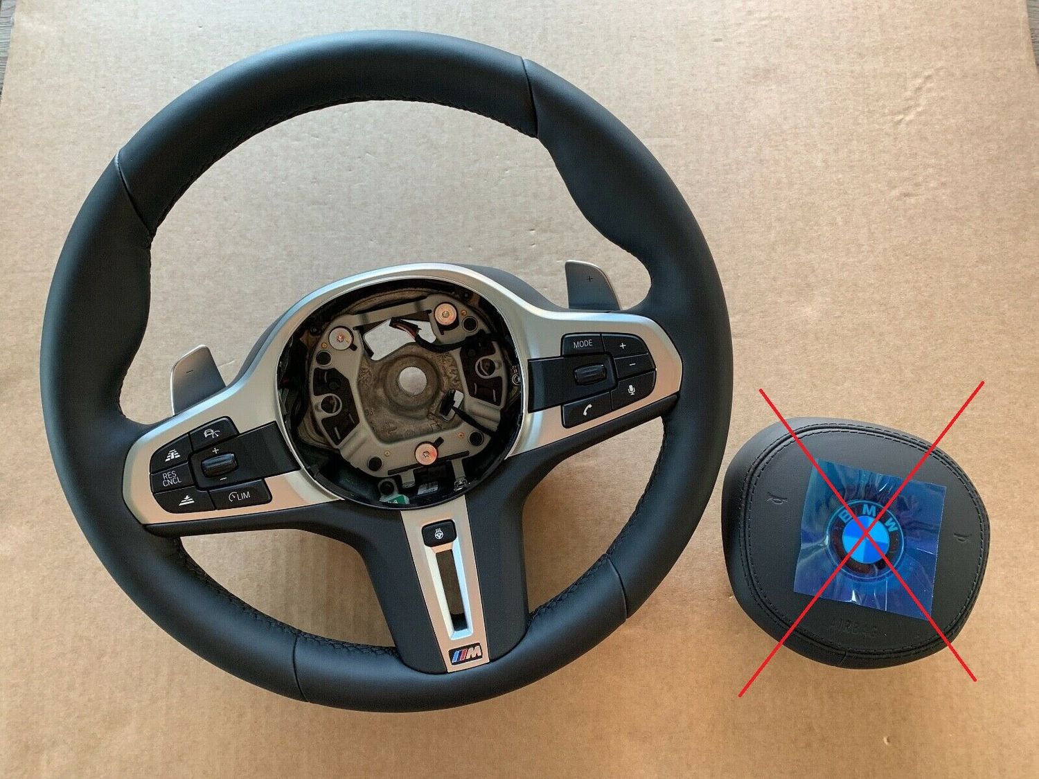 BMW 5 6 X3 X4 G30 G31 G32 G38 G01 G02 M Steering Wheel Paddles HEATING VIBRO ACC