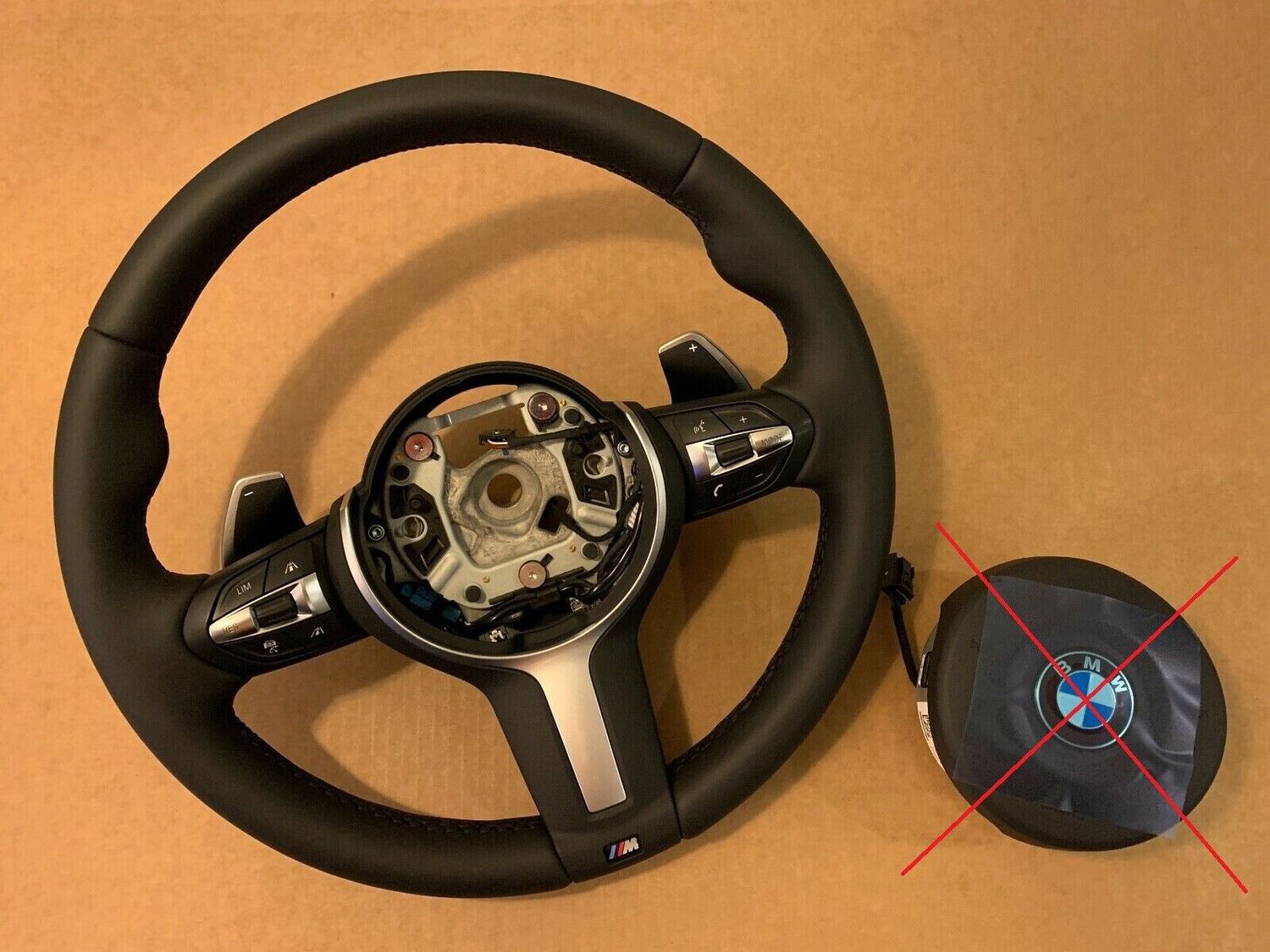 BMW X5 X6 X3 X4 F15 F16 F25 F26 OEM M Steering Wheel PADDLES HEATING VIBRO ACC