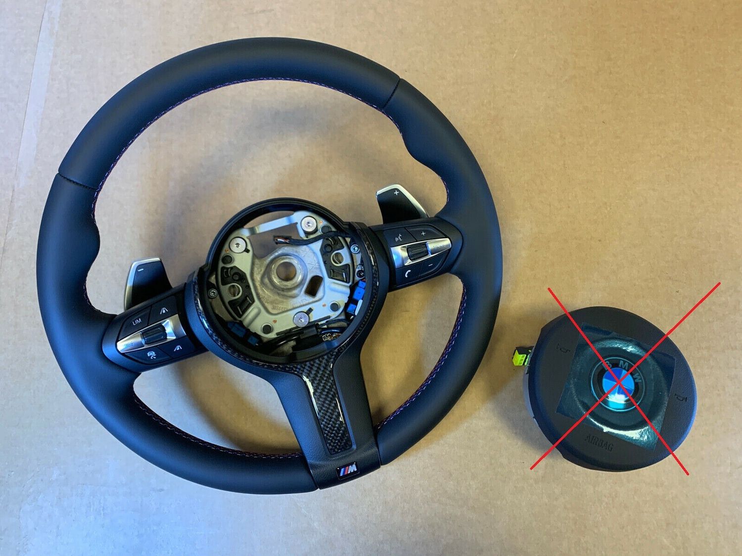 BMW F22 F23 F30 F31 F32 F33 F34 F36 F87 USA M Steering Wheel PADDLES CARBON ACC