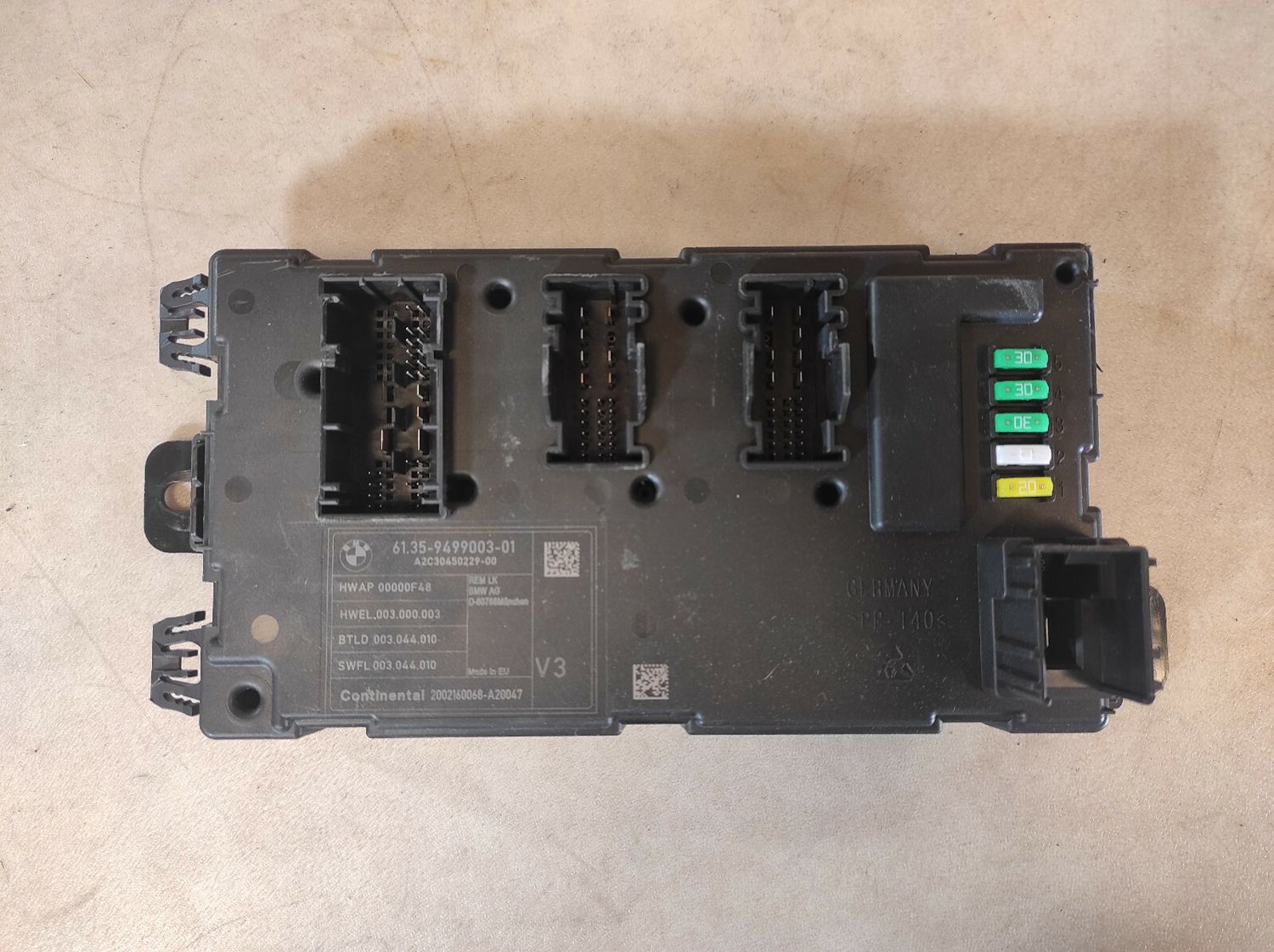 BMW 3 4 F-SERIES F30 GRAN COUPE F36 COMFORT MODULE CONTROL UNIT BODY ECU 9499003