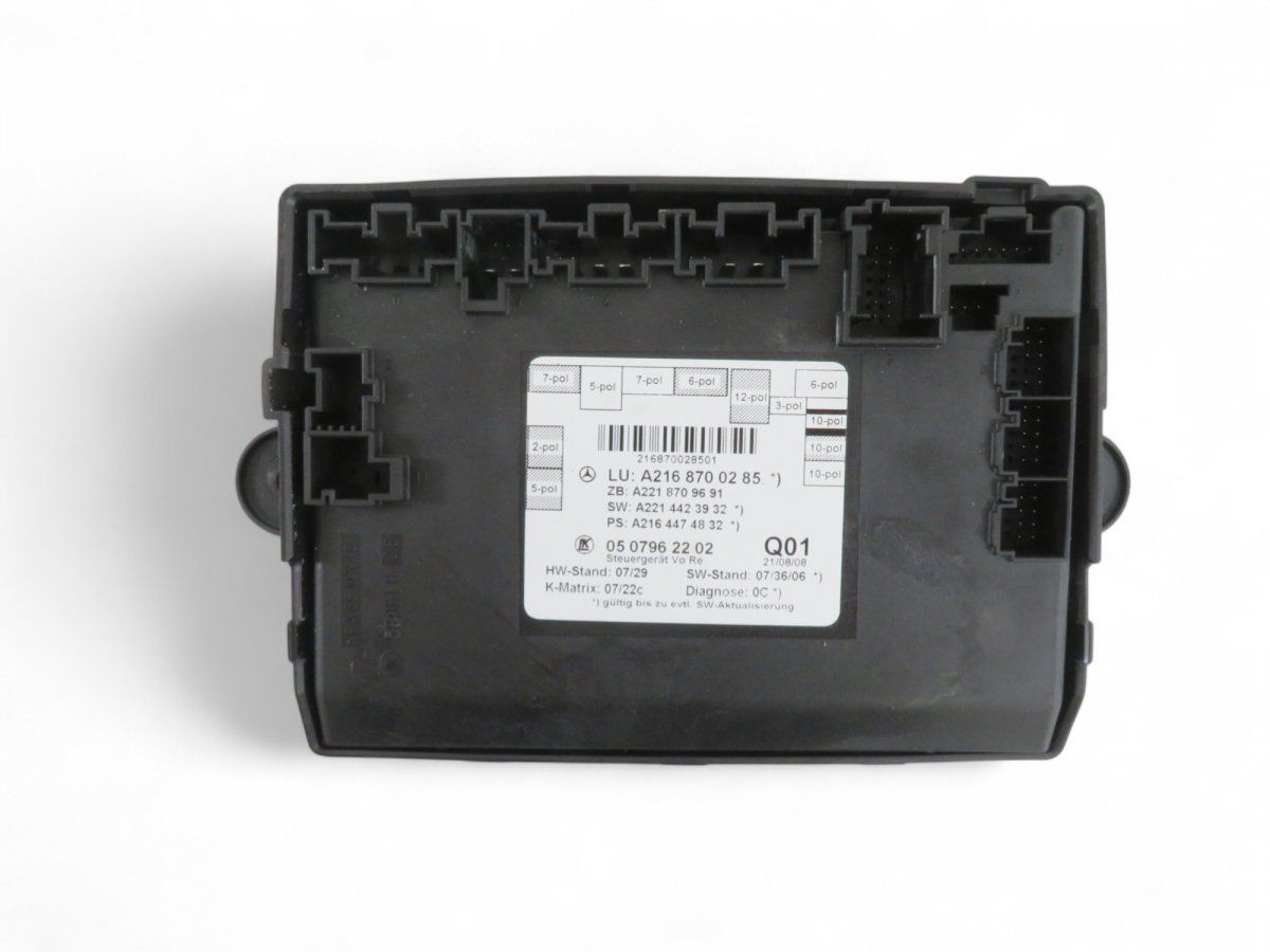 A2168700285 A2169002301 Door control unit front right MERCEDES-BENZ S-CLASS Coupe (C216) (2006-2013)