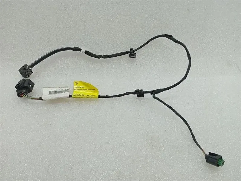 Porsche Cayman 718 GT4 FLH Bumper Wiring Loom 982972155 Front Left Wiring Harness