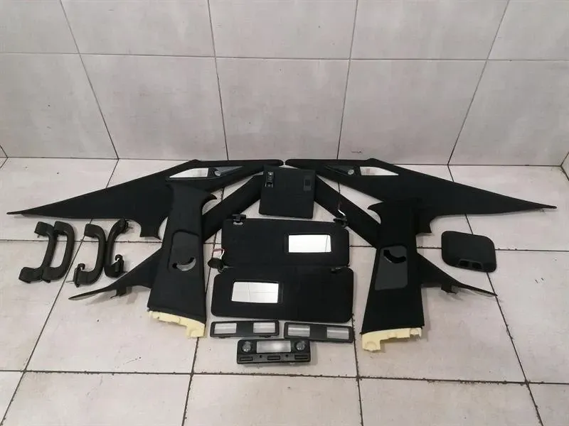 BMW 5 Series E39 M5 Sun Visor Cover Set BLACK Sun Visor Trim SET