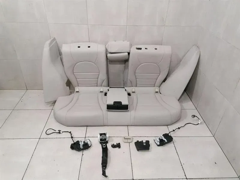 Mercedes C Class W205 Rear Seats Set A2059200761 7M97 Greige Rear Seat Set-