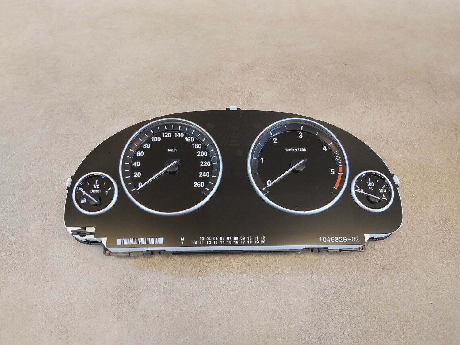 BMW 5 Series F10 F11 KM/H Tacho Instrument Cluster Speedometer Speedo 9227614
