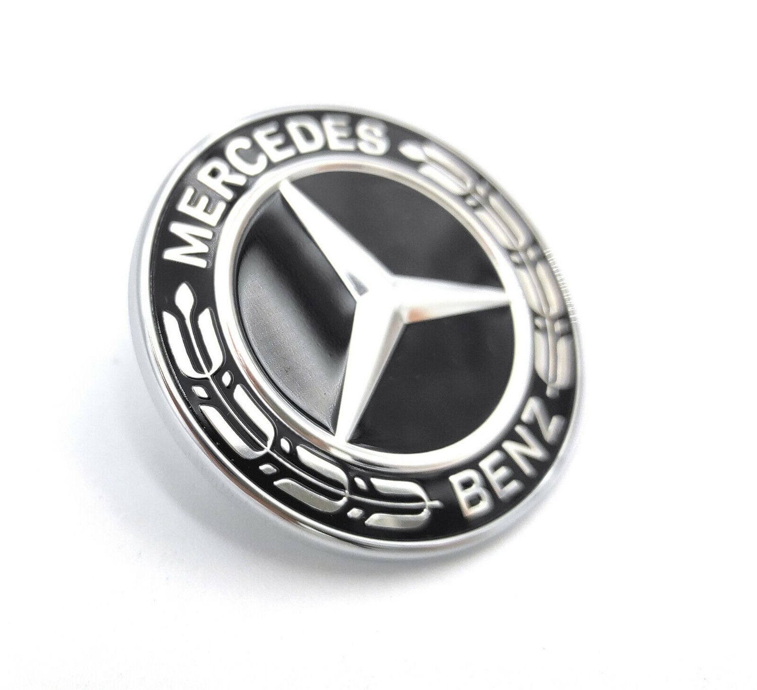 Mercedes OEM Bonnet Hood Bumper Wreath Flat Badge Emblem AMG Package A0008171801