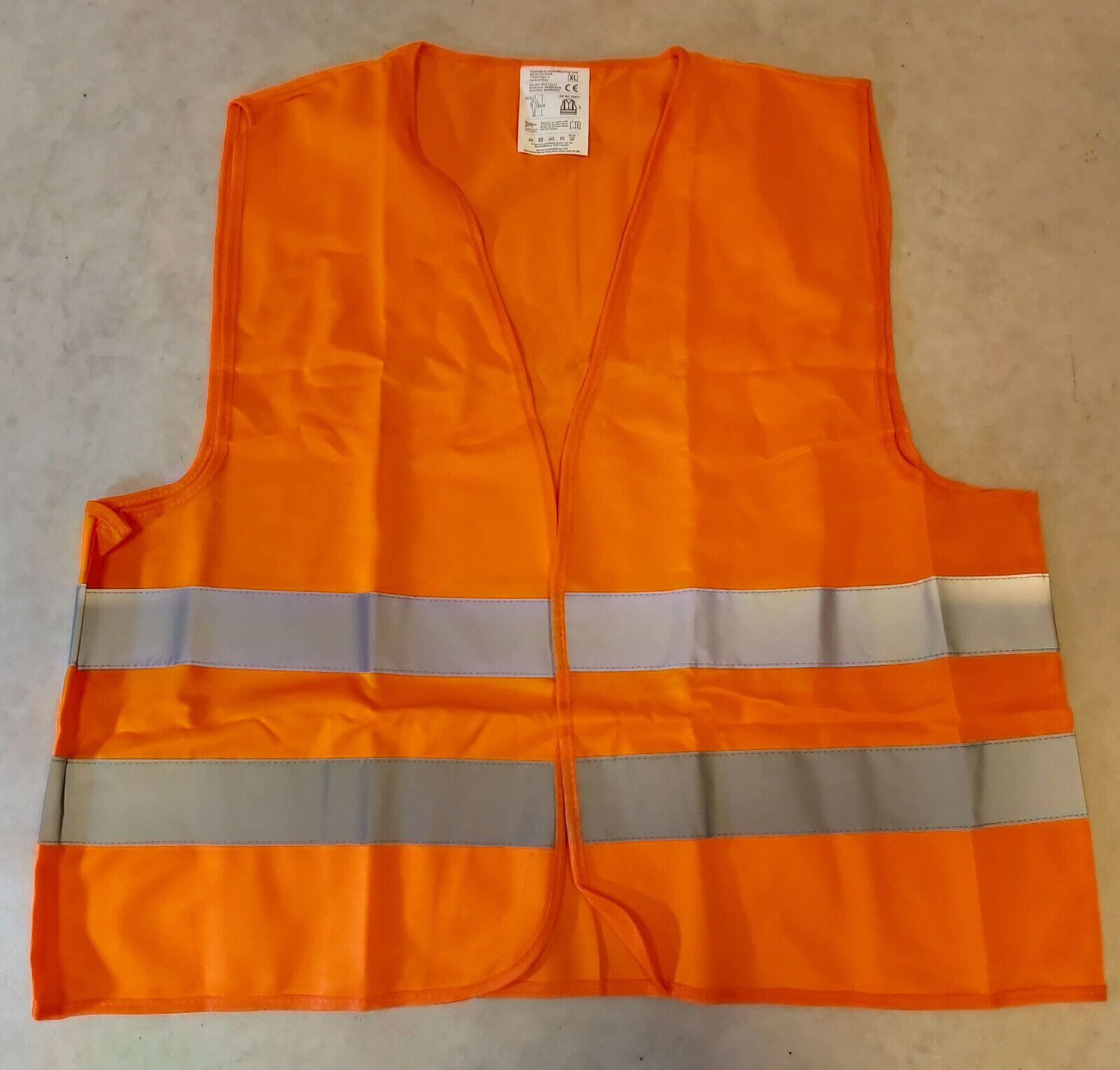 GENUINE BMW Warning Safety Vest High Visibilty Jacket Orange 51419108443
