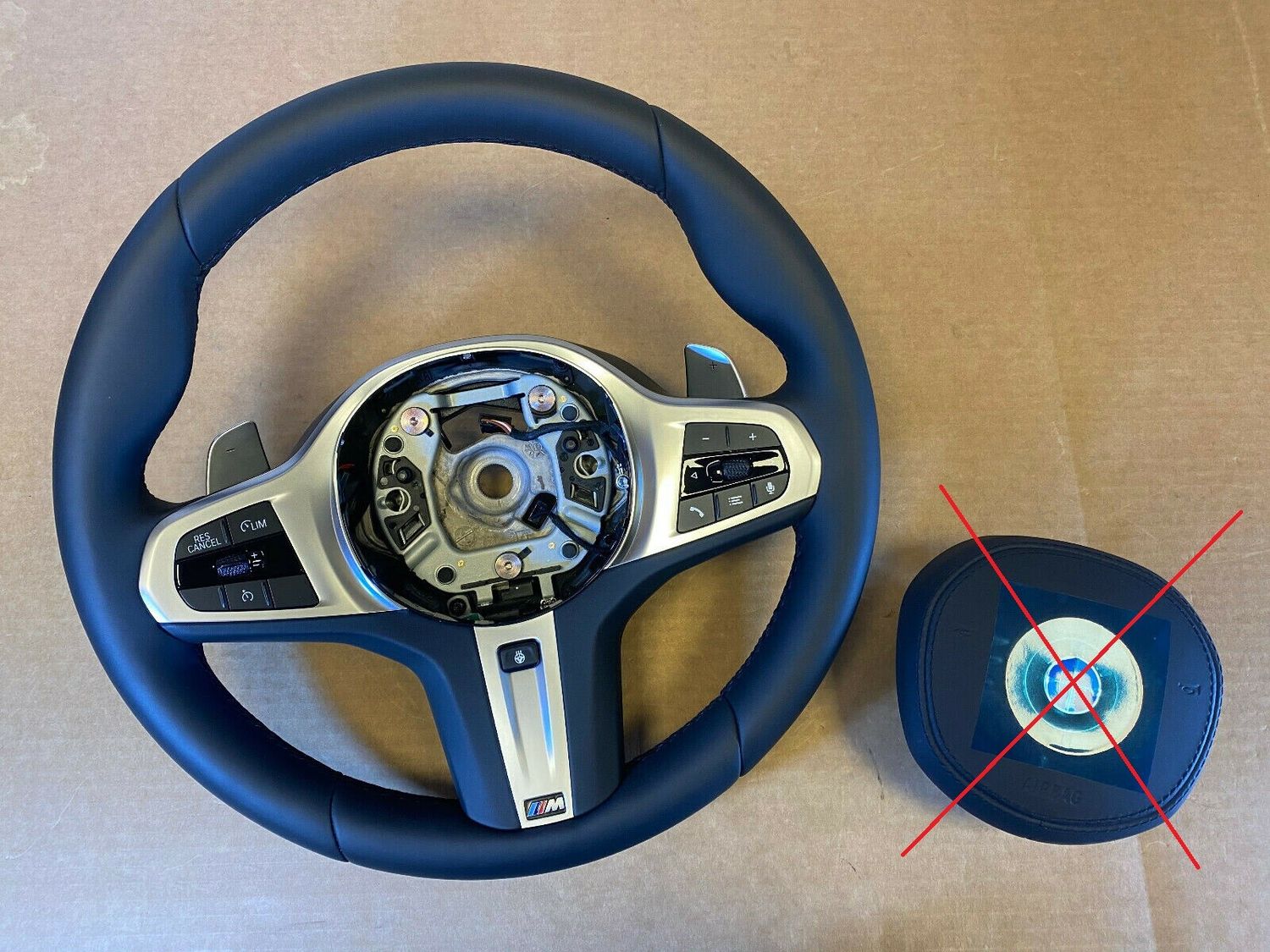 BMW 5 6 X3 X4 G30 G31 G32 G01 G02 LCI EU M Steering Wheel Paddle HEATING VIBRO