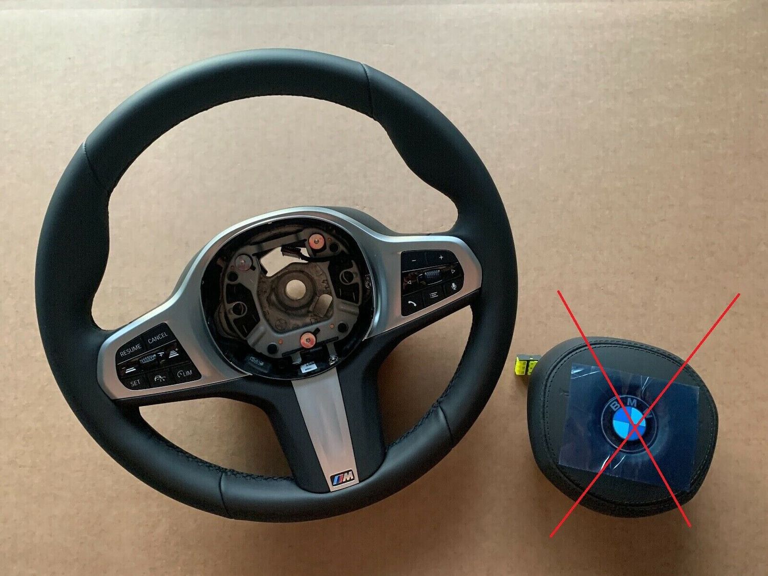 BMW LCI 5 G30 G31 6 G32 X3 G01 X4 G02 GENUINE USA M Sport Steering Wheel ACC