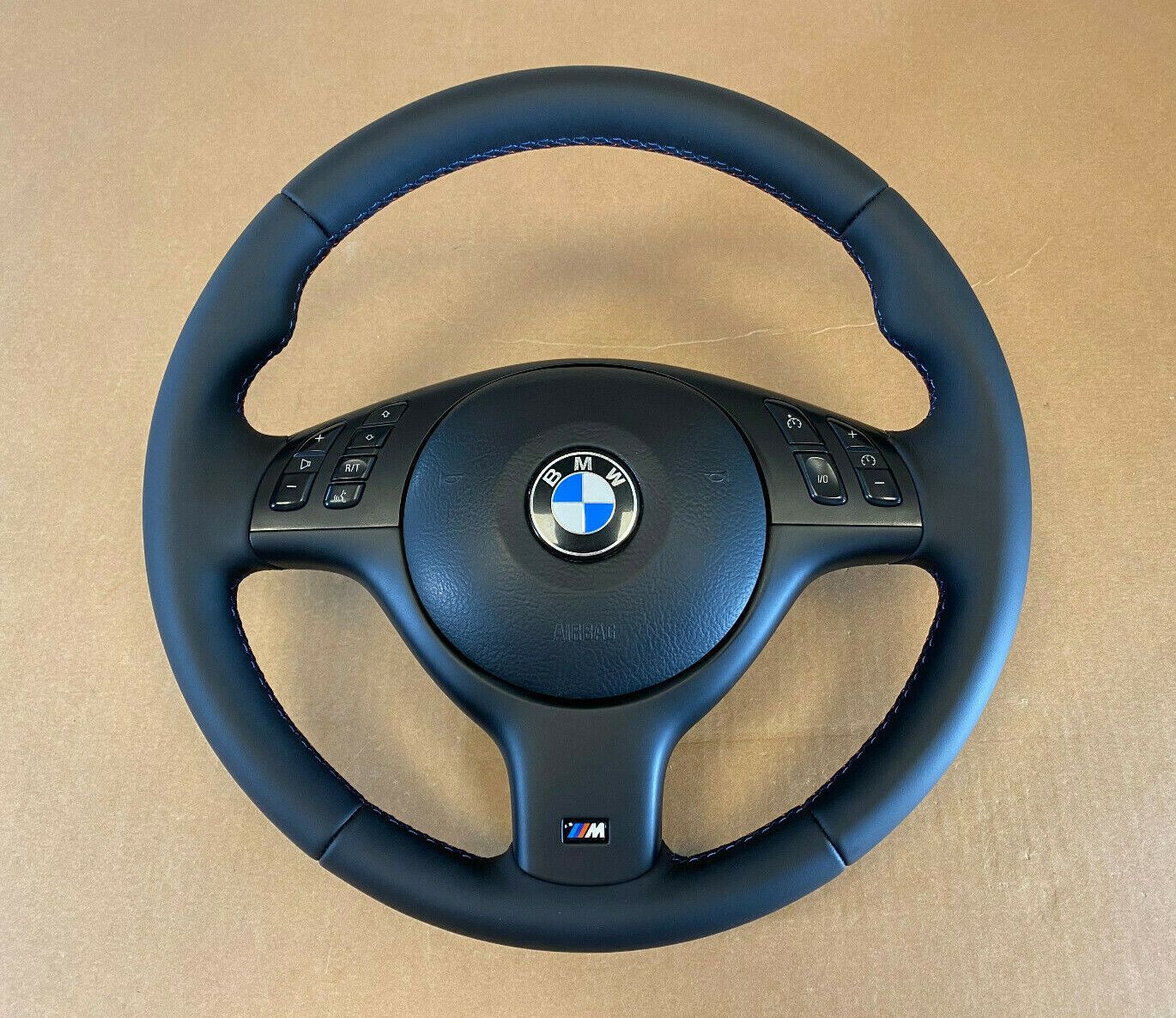 BMW 3 5 7 X5 E46 E39 E38 E53 OEM M Sport Steering Wheel M Stitches Nappa Leather