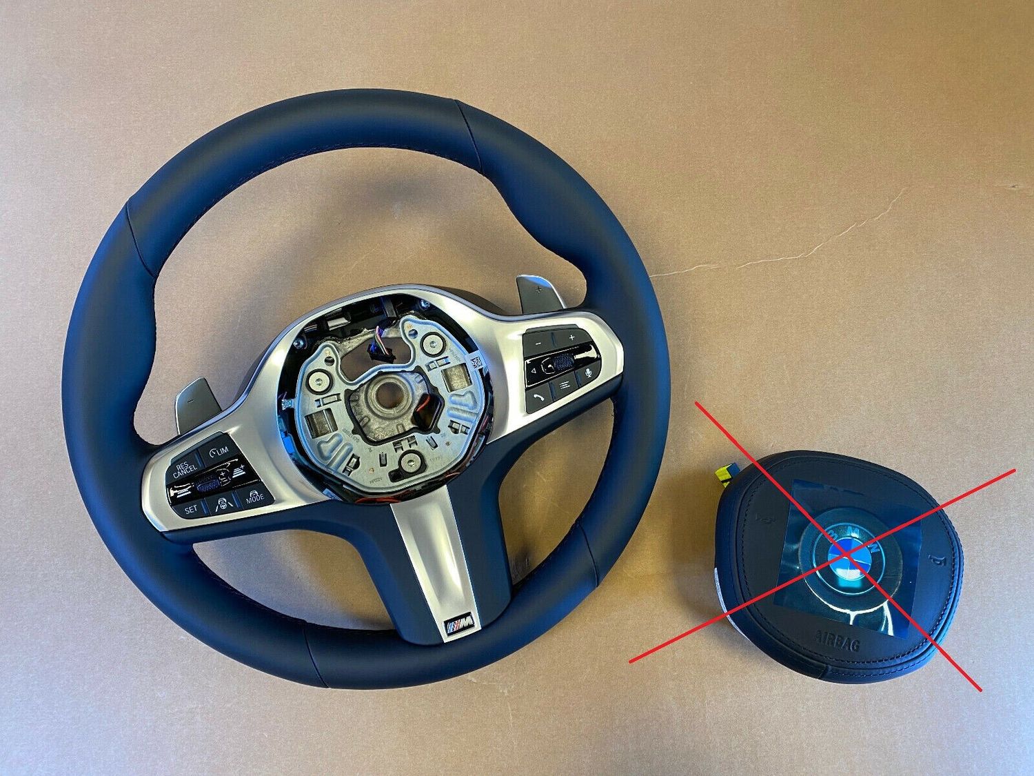 BMW 2 3 F44 G20 G21 G28 OEM EU M Steering Wheel Paddles Driving Assist+ VIBRO
