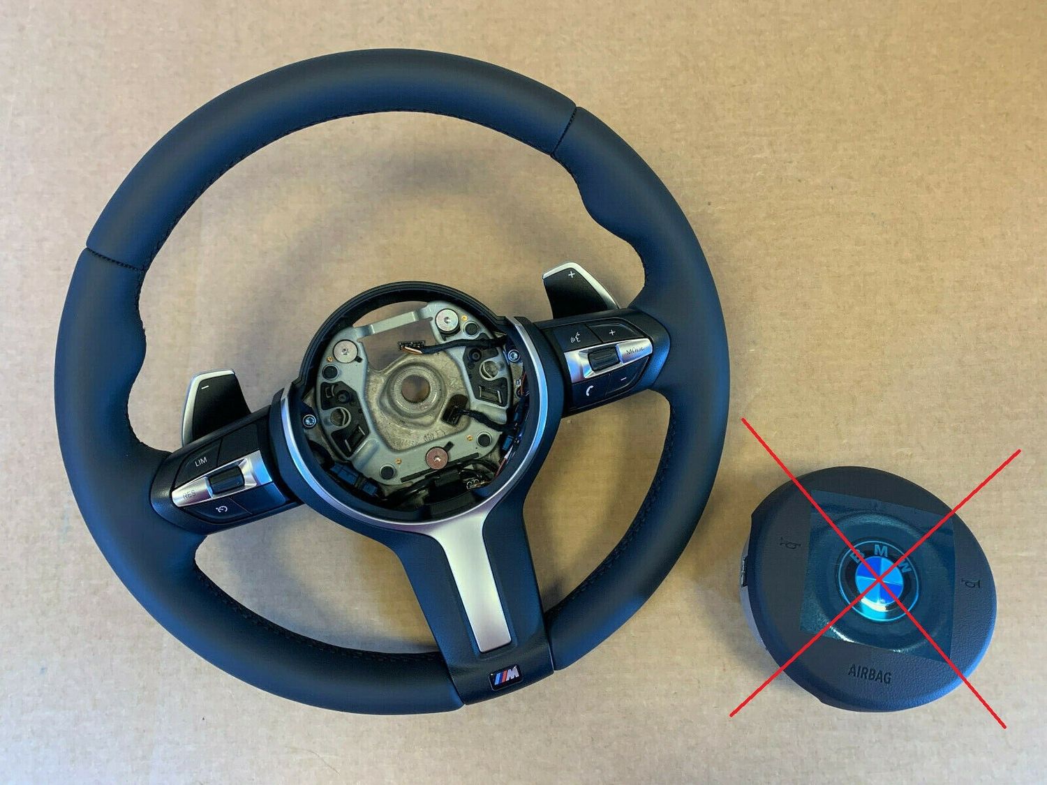 BMW F22 F23 F30 F31 F32 F34 F36 USA GENUINE M Steering Wheel Paddles HEATING