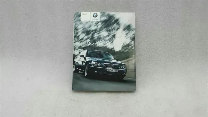 BMW 7 Series E66 Facelift Manual Service Booklet Car Maintenance Manual
