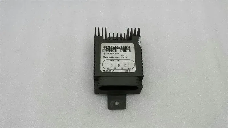 2001 Mercedes S-Class A0275456432 ECU Auxiliary Fan Cooling Control Unit