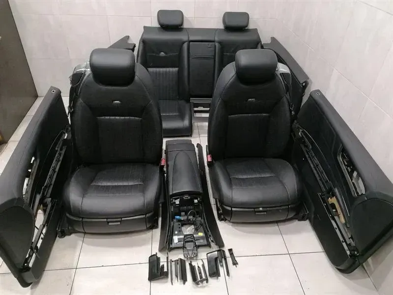 MERCEDES CL W216 SPORT SEATS INTERIOR V12 SEAT CL600 DESIGNO LEATHER BLACK