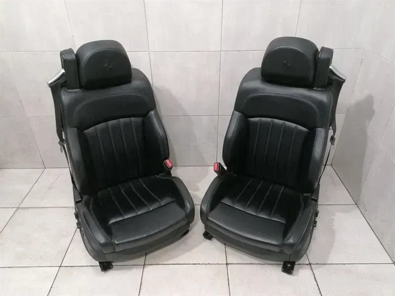 Ferrari 612 Scaglietti F137 seats black leather heated seats heated heated