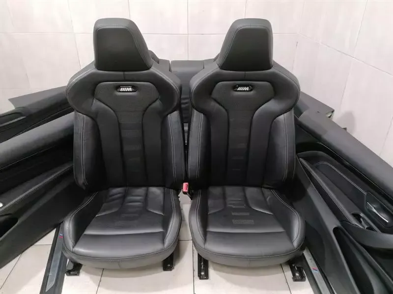 BMW M3 COUPE F82 SPORT SEATS BUCKETS SPORT RHD Seats LEATHER BLACK SET