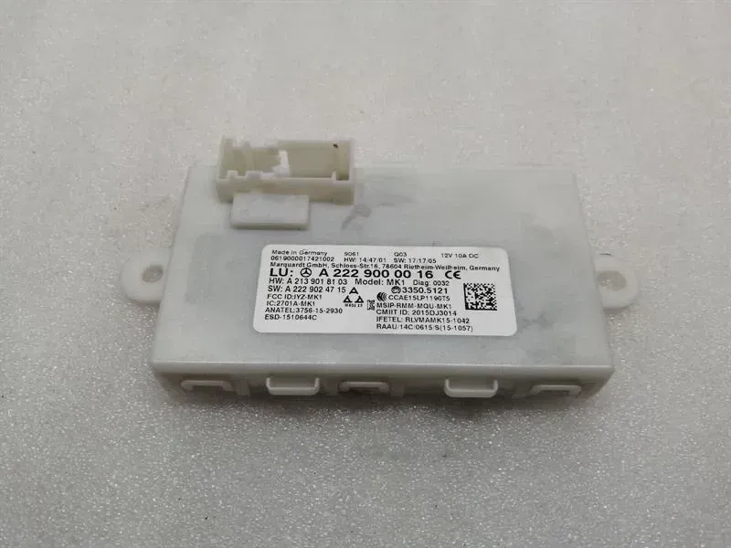 MERCEDES S-CLASS W222 ELECTRONIC MODULE KEYLESS-GO A2229000016 ECU