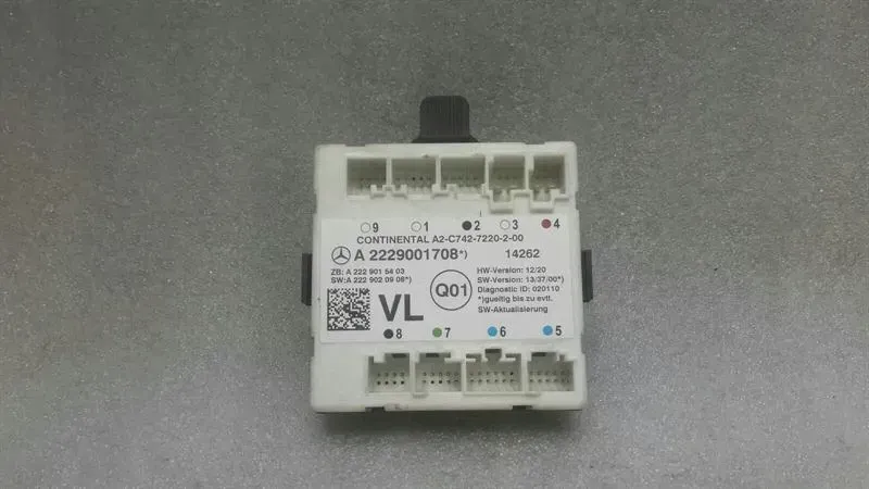 Mercedes C Class W205 FLH Door Module A2229001708 Door Control Unit Front Left.