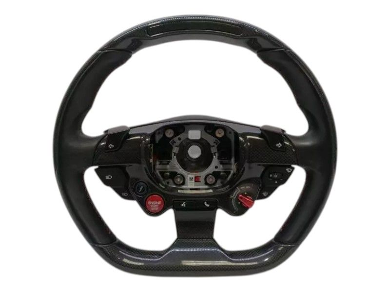 FERRARI PORTOFINO RACE DISPLAY CARBON LEATHER STEERING COMPLETE 335910 CIDL LED