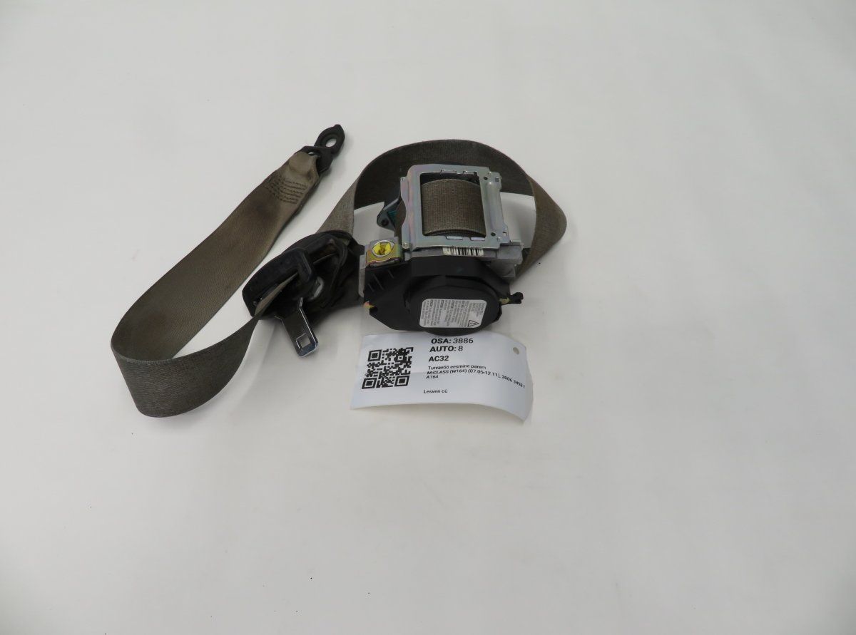 A25186010857F03 Seat Belt Front Right MERCEDES-BENZ ML-CLASS (W164) (2005-2011)
