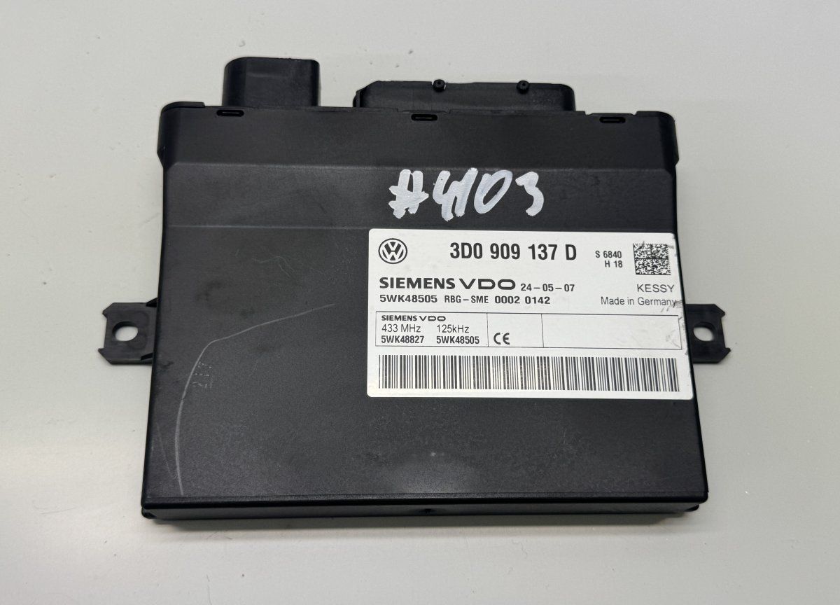 3D0909137D KEYLESS GO control unit PORSCHE CAYENNE I (2002-2010)