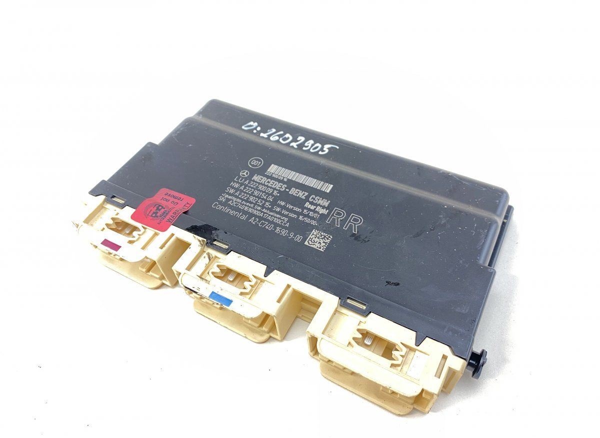 A2229000916 Seats control unit MERCEDES-BENZ S-CLASS (W222, X222) (2013-2020)
