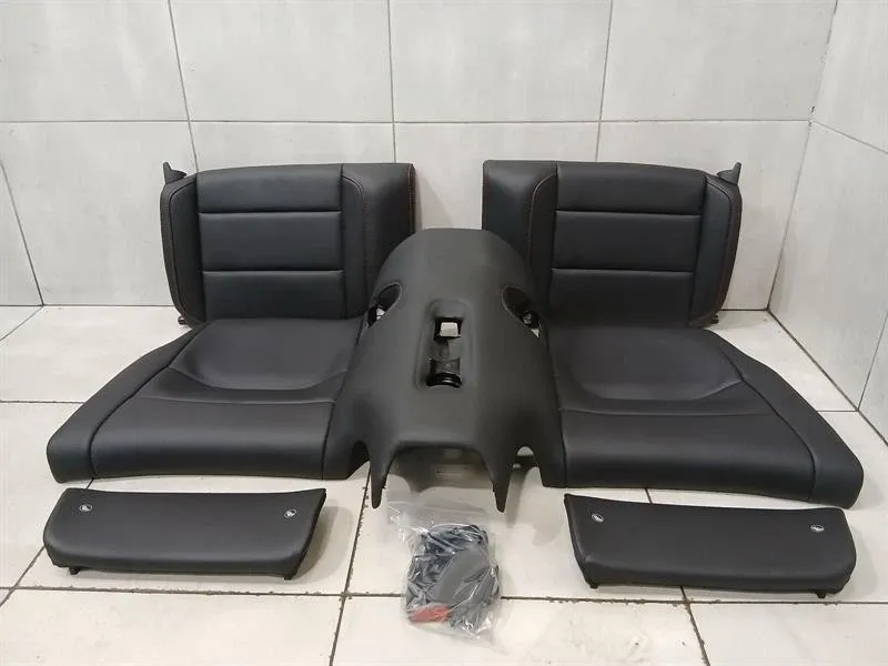 Porsche 911 991 seats convertible rear seats interior red stitching leather