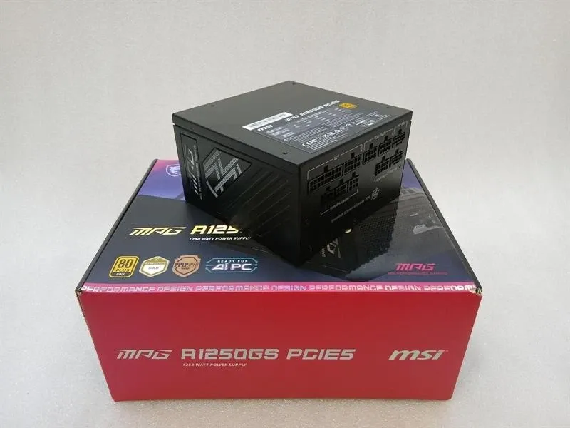 NEW NEW MSI MPG A1250GS PCIE5 PSU POWER SUPPLY UNIT 1250W