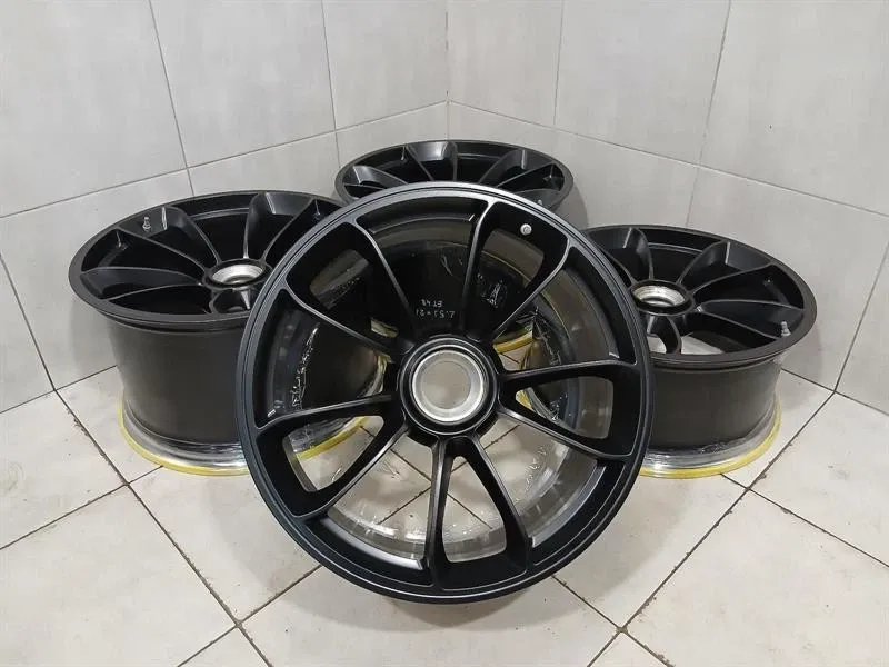 Wheels Genuine Porsche 991 GT3RS GT2 RS 20" / 21" Matt Black ALLOY WHEEL SET