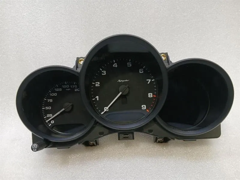 Porsche Boxster Spyder 718 Instrument Cluster 982920854B Speedometer MPH MANUAL