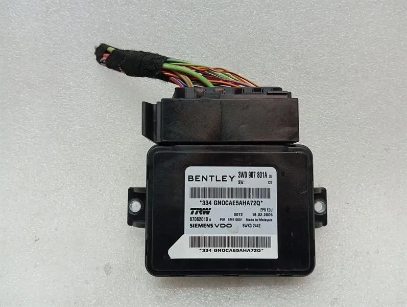 Bentley Continental GT W12 electronic module 3W0907801A EPB control unit