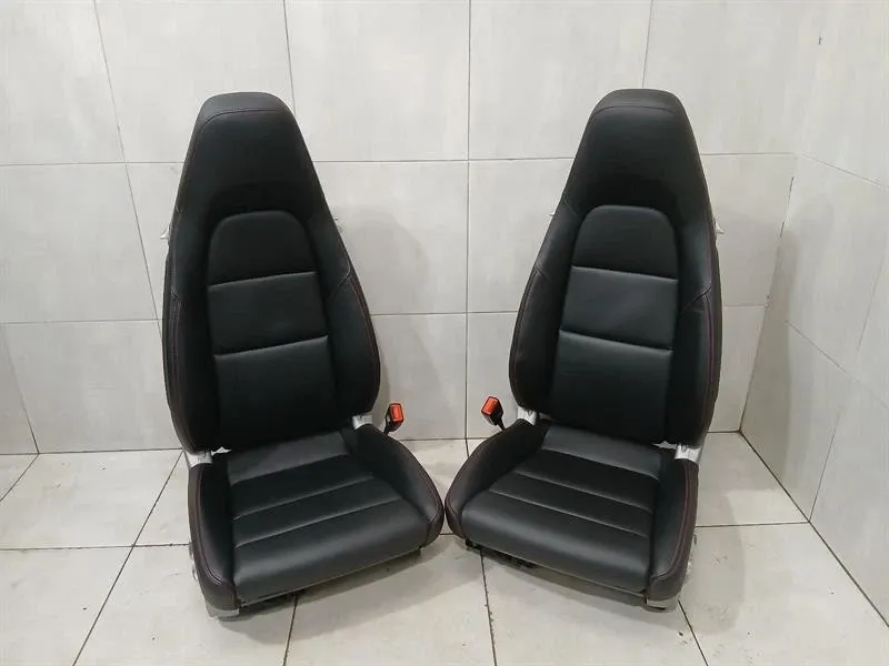 Porsche 911 991 12 Way Sport Seats Seat Interior Heated With Red Stitches