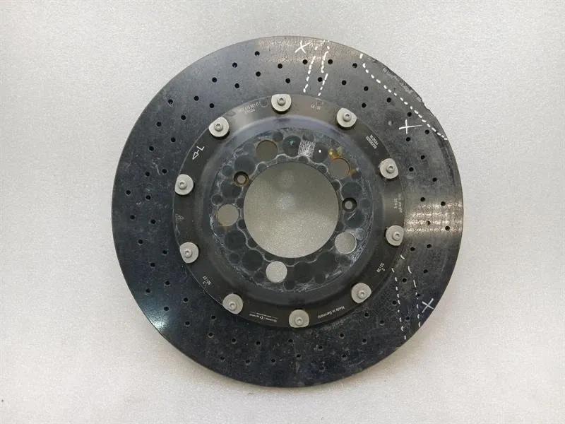 Porsche Cayman 718 GT4RS Brake Disc Rear 9GT615601D DEFECTIVE Brake Disc Ceramic