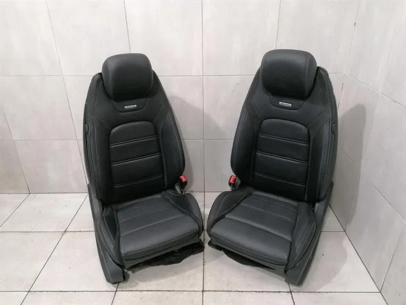 MERCEDES C63 AMG COUPE W205 SEATS COMFORT A2059101215 SEATS LEATHER HEATED