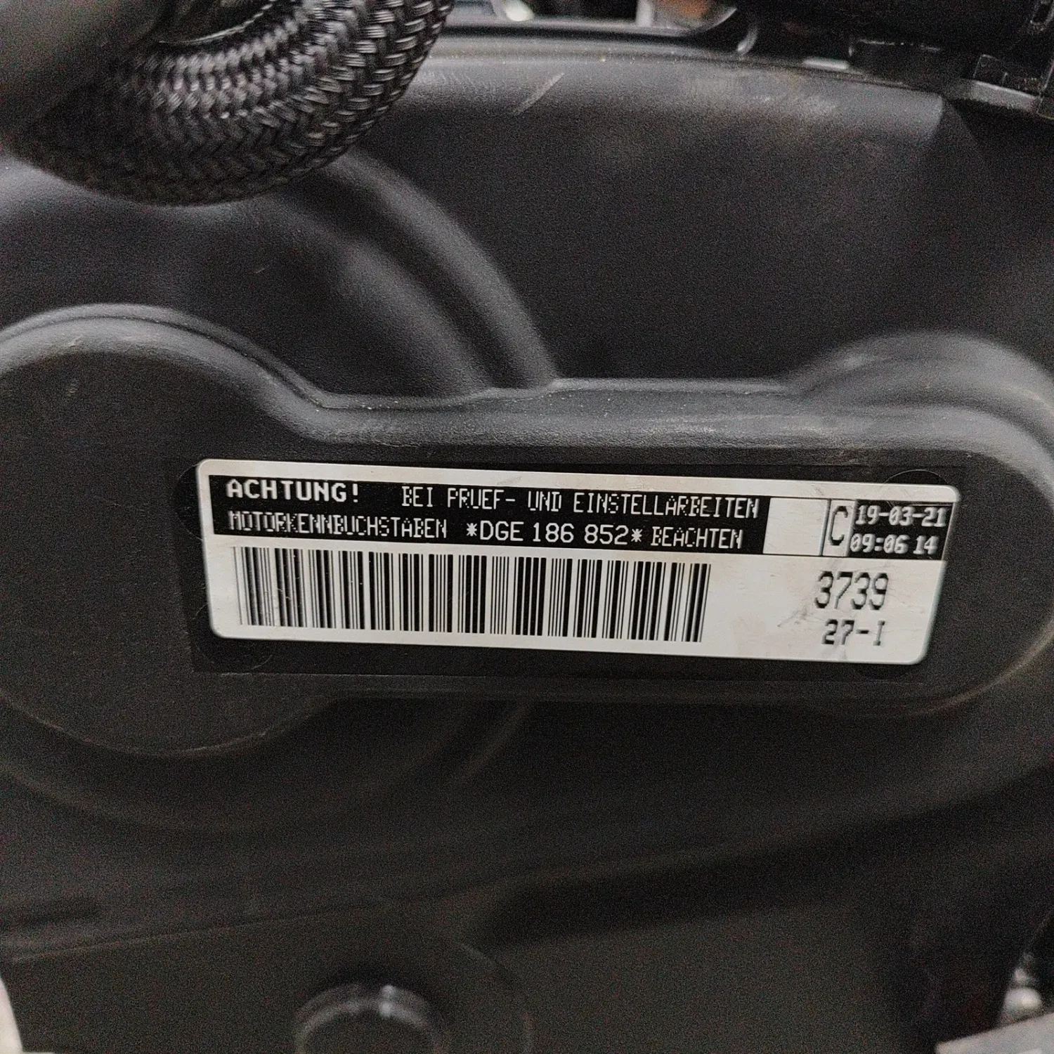 VOLKSWAGEN TIGUAN AD Komplettmotor DGE 1.4 Hybrid 180kw 2021 25585558