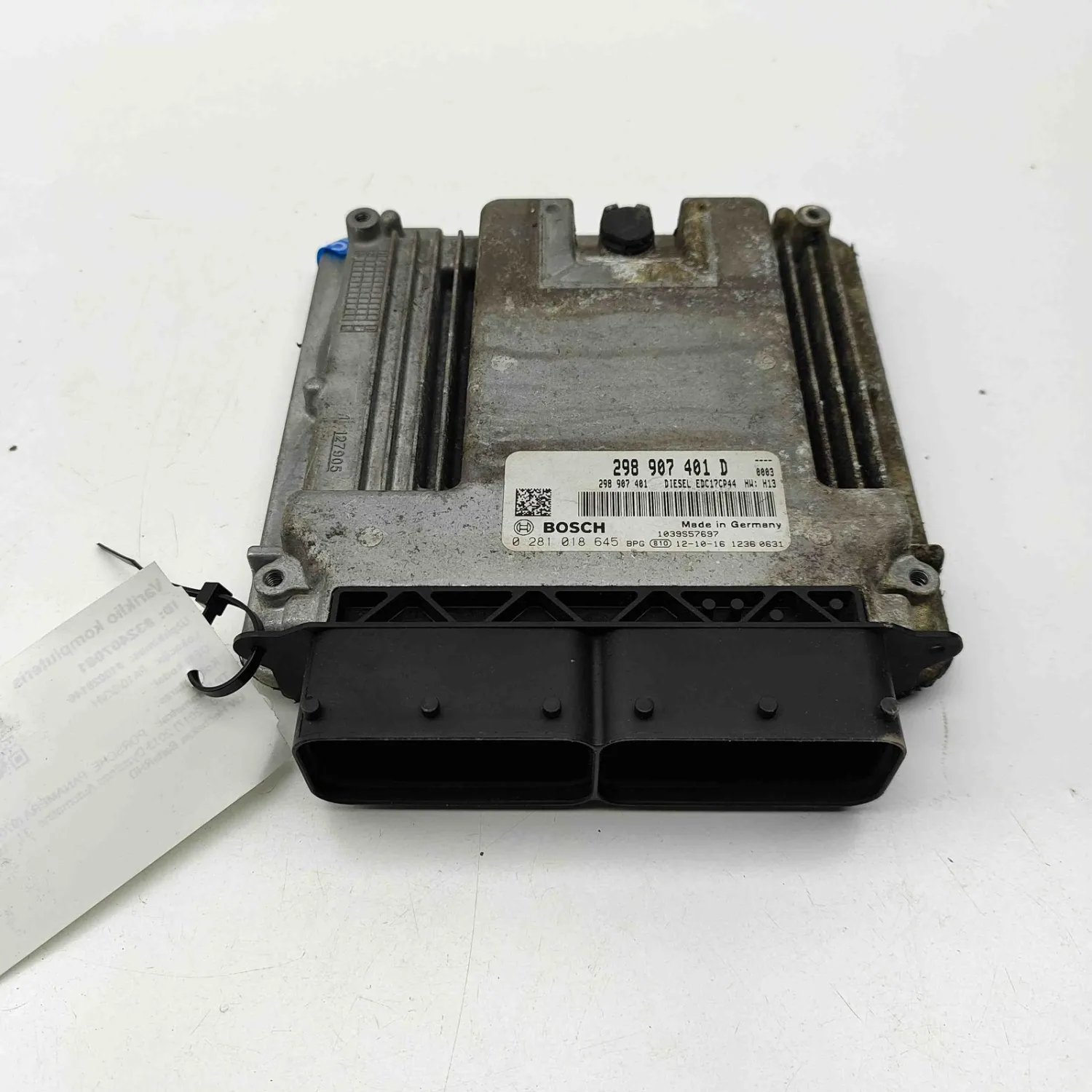 PORSCHE PANAMERA 970 Engine Control Unit 298907401D 3.0 Diesel 184kw 32407081