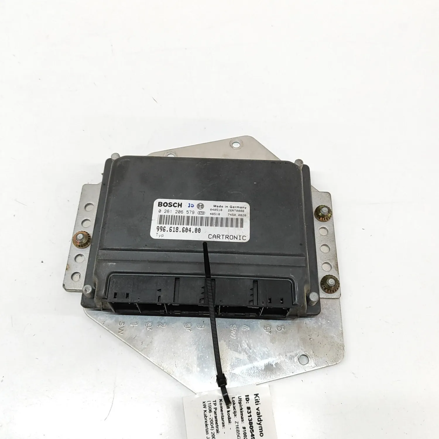 PORSCHE BOXSTER 986 Engine Control Unit 99661860400 2.7 Petrol 168kW 2004