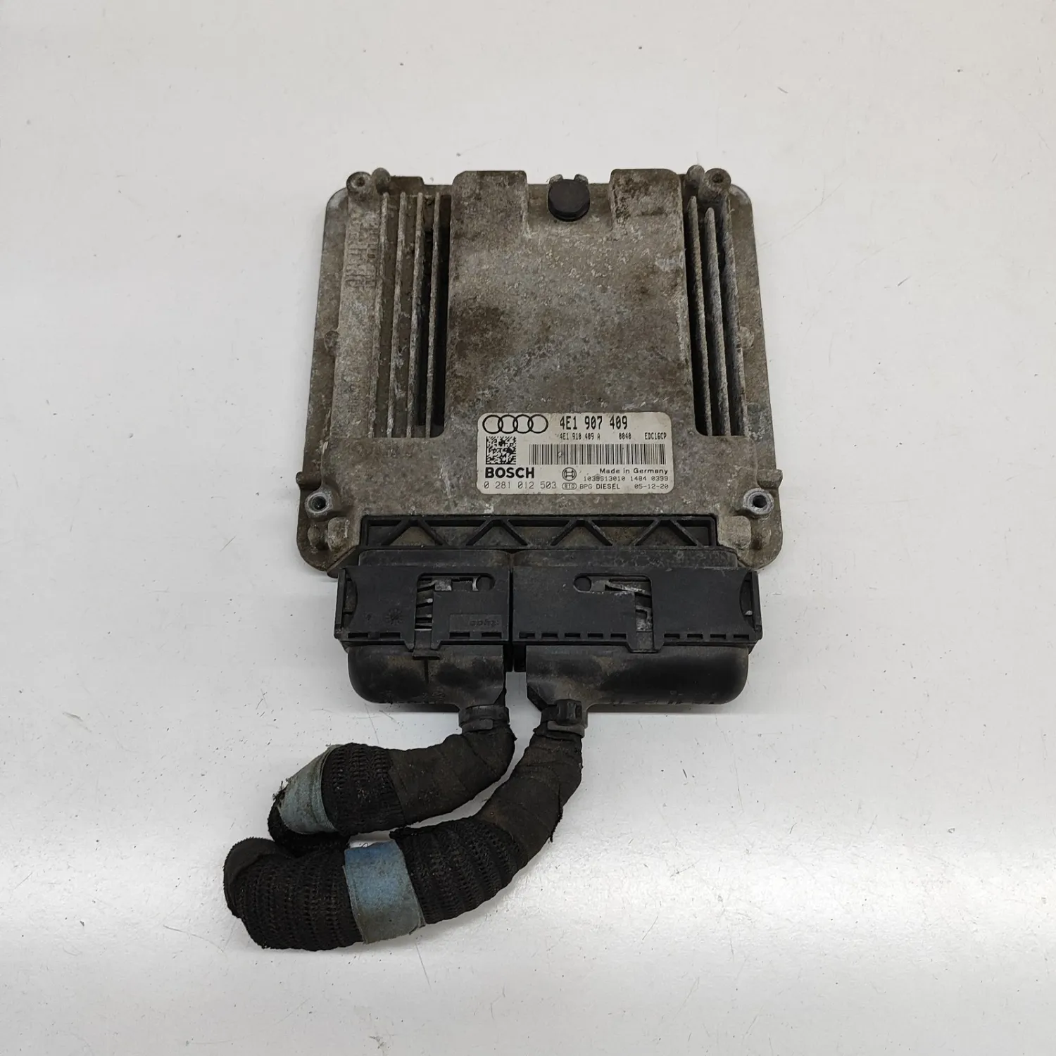 AUDI A8 D3 4E Engine Control Unit 4E1907409 4.2 Diesel 240kW 2006 30256007