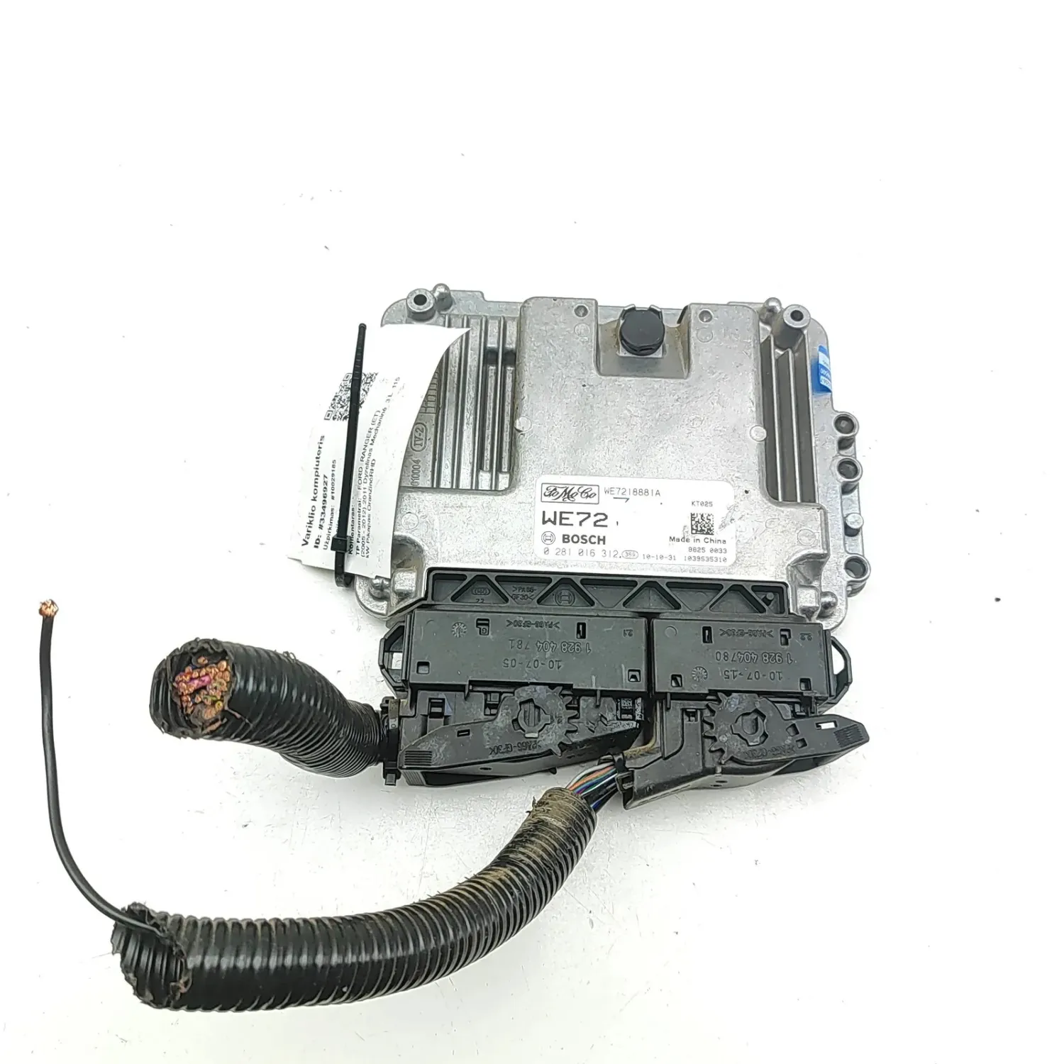 FORD RANGER PJ MK2 Engine Control Unit WE7218881A 3.0 Diesel 115kW 2011 33496927