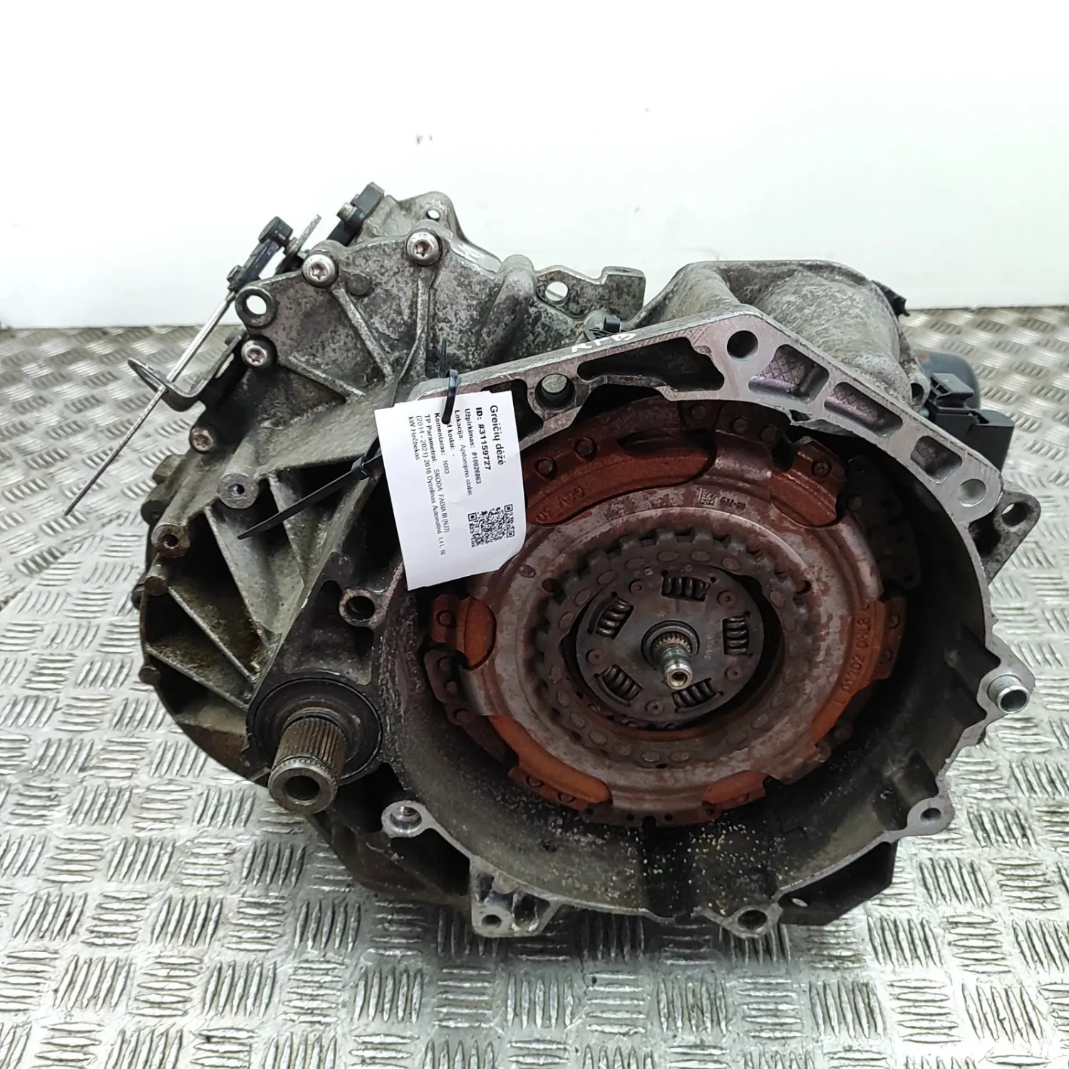 SKODA FABIA MK3 NJ3 Automatic 7 Speed Gearbox RFB 1.4 Diesel 66kw 2016 31159727