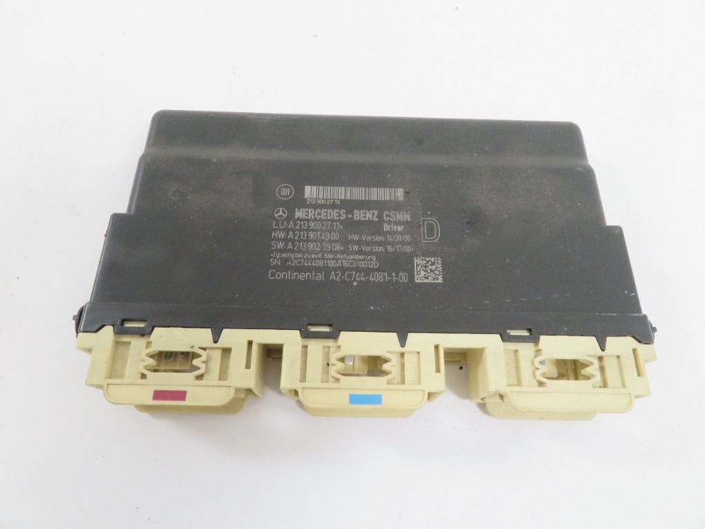 A2139001305 A2139002713 Seats control unit MERCEDES-BENZ E-CLASS (W213) (2016-2023)