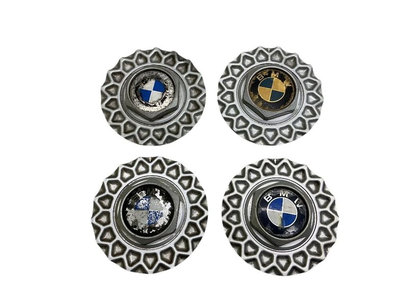 36131179828 Aluminum Rim Wheel Center Caps 4 pcs BMW 5 (E34) (1987-1997)
